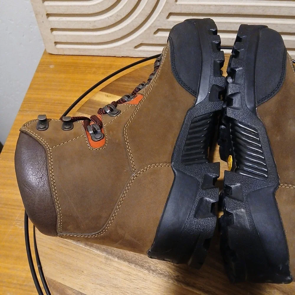 Danner Brown Leather Expedition GTX Womens Sz 10 Hiking Gore-Tex Vibram Boots